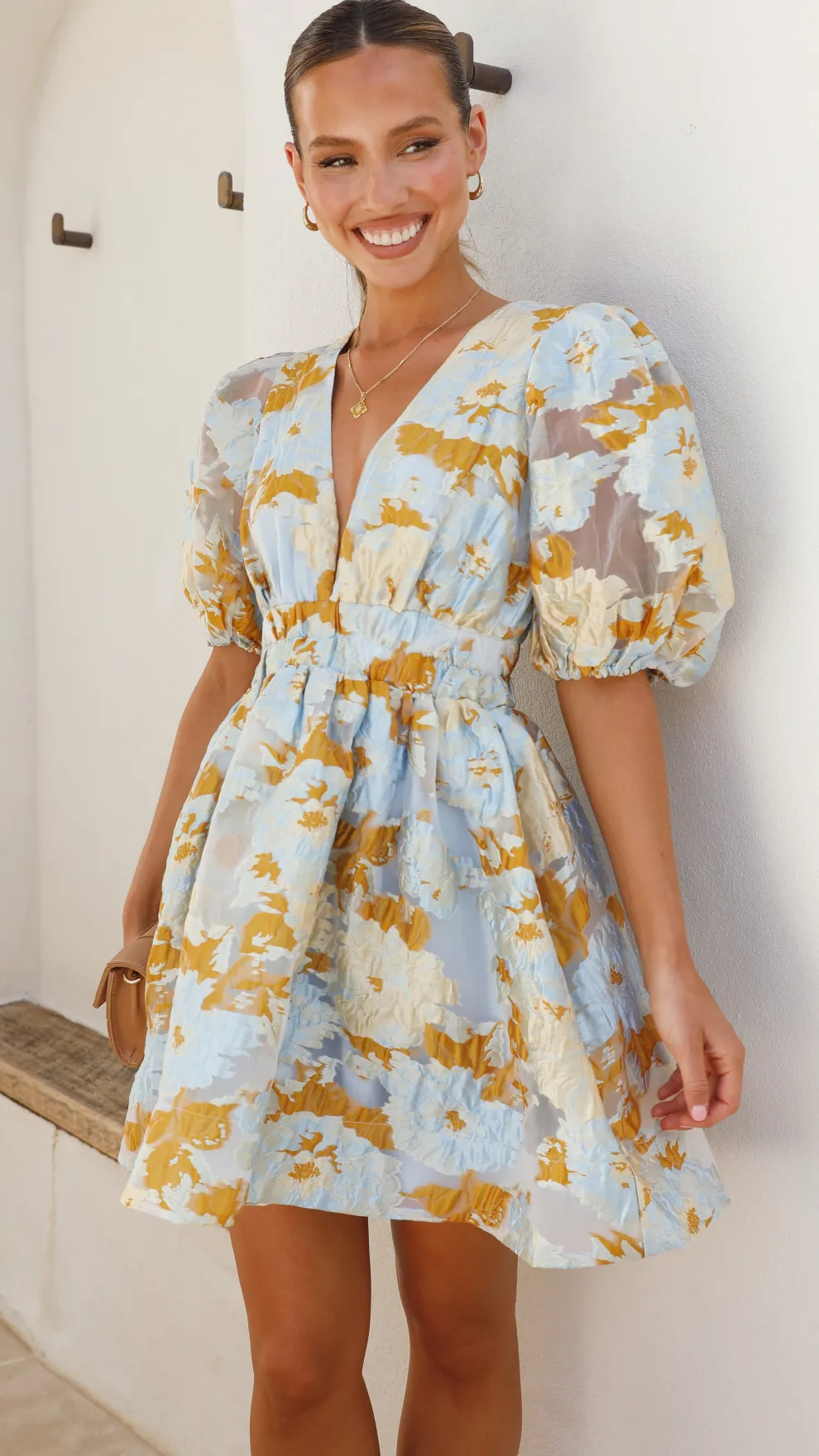 Abel Mini Dress - Blue