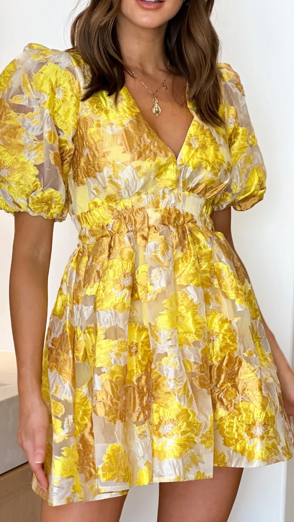 Abel Mini Dress - Yellow