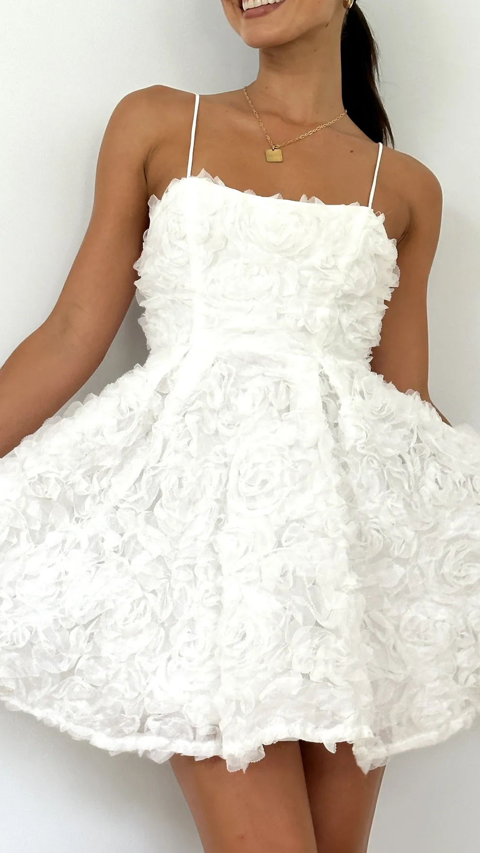 Ada Mini Dress - White