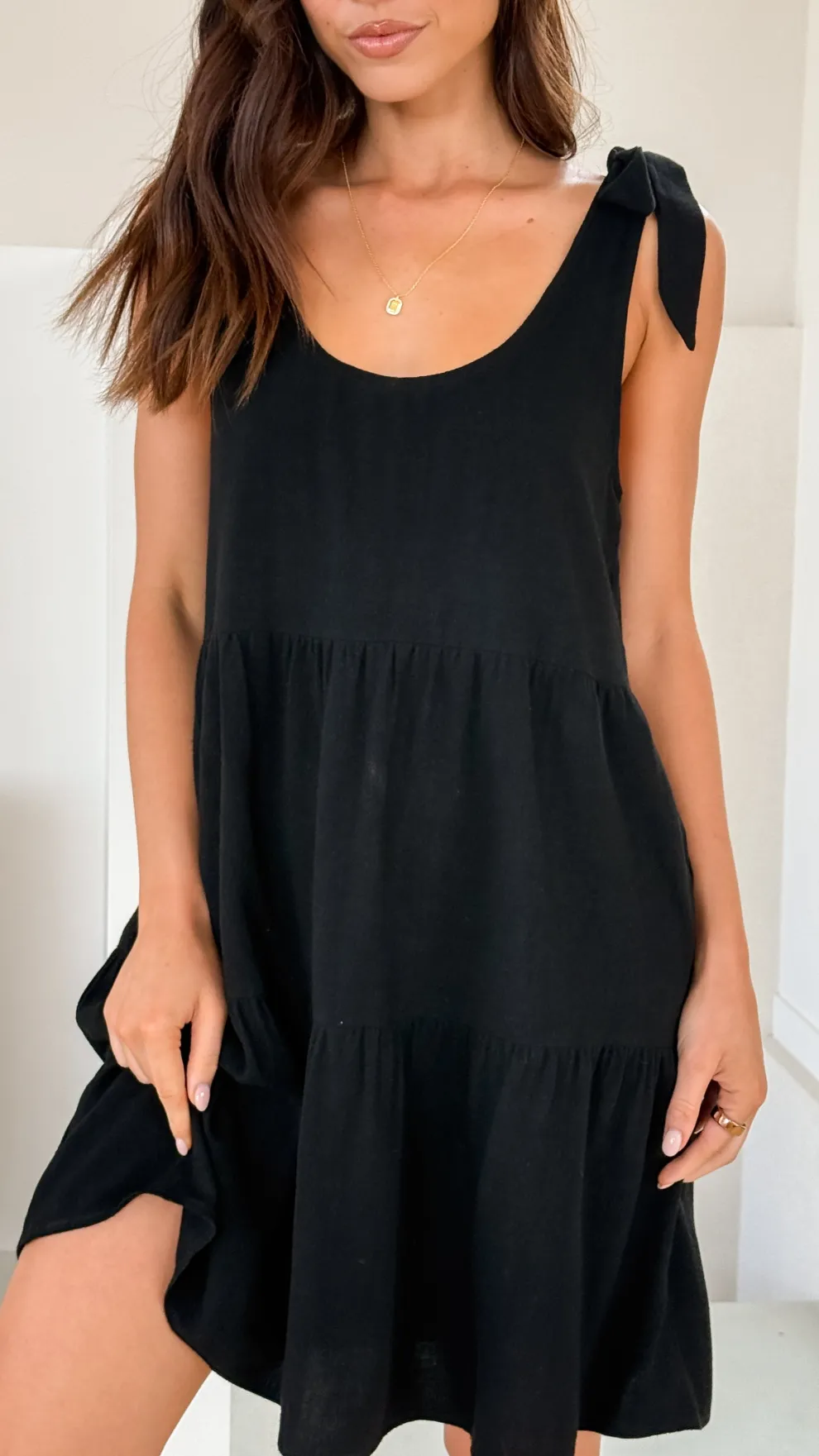 Adina Mini Dress - Black