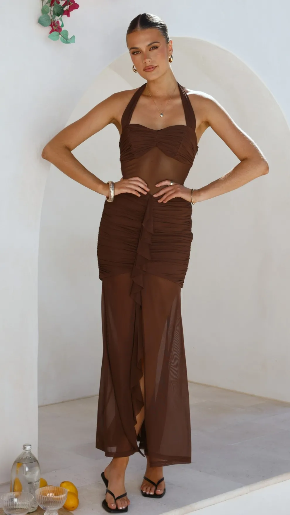 Alani Maxi Dress - Chocolate