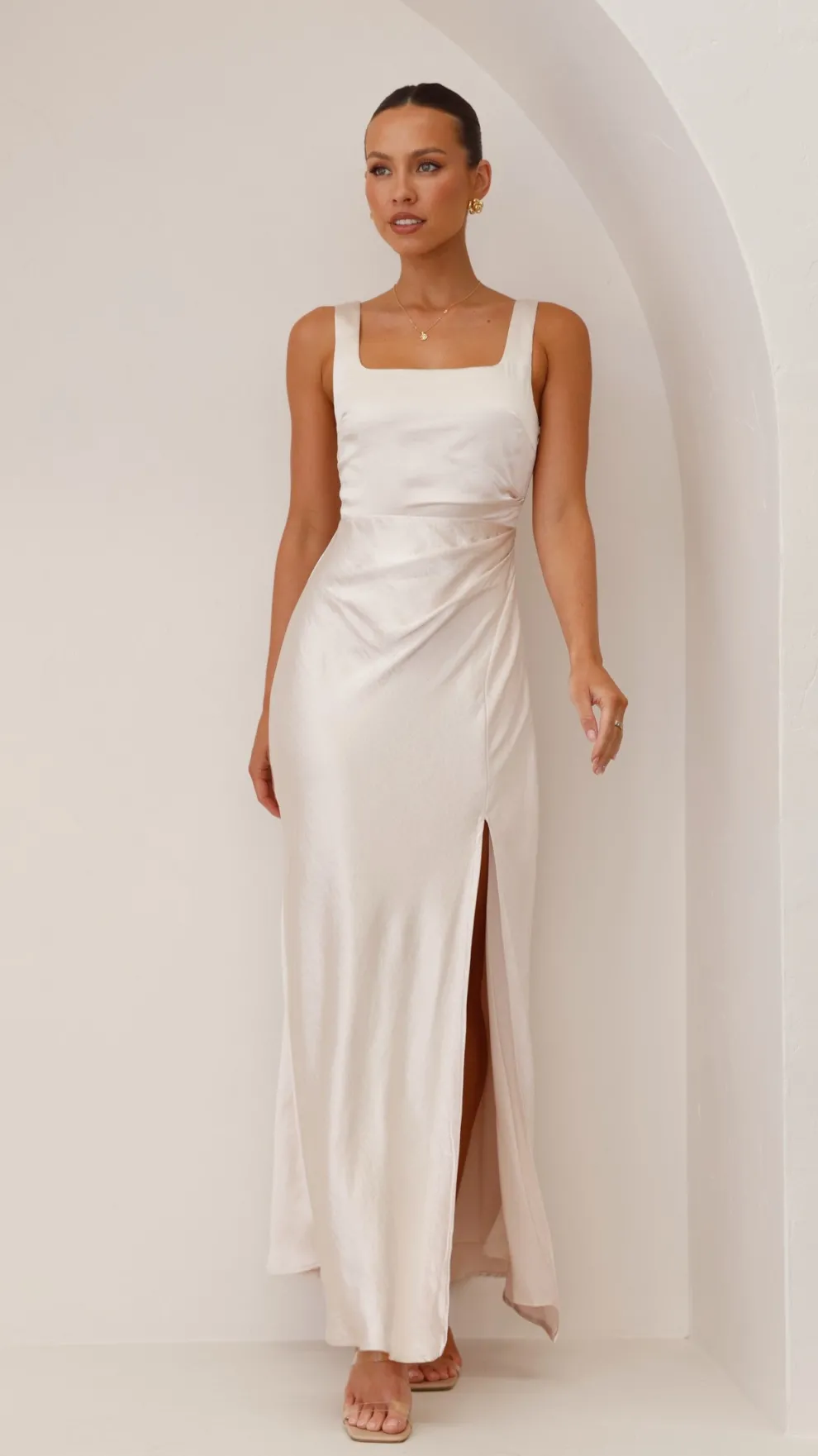 Alaria Maxi Dress - Champagne