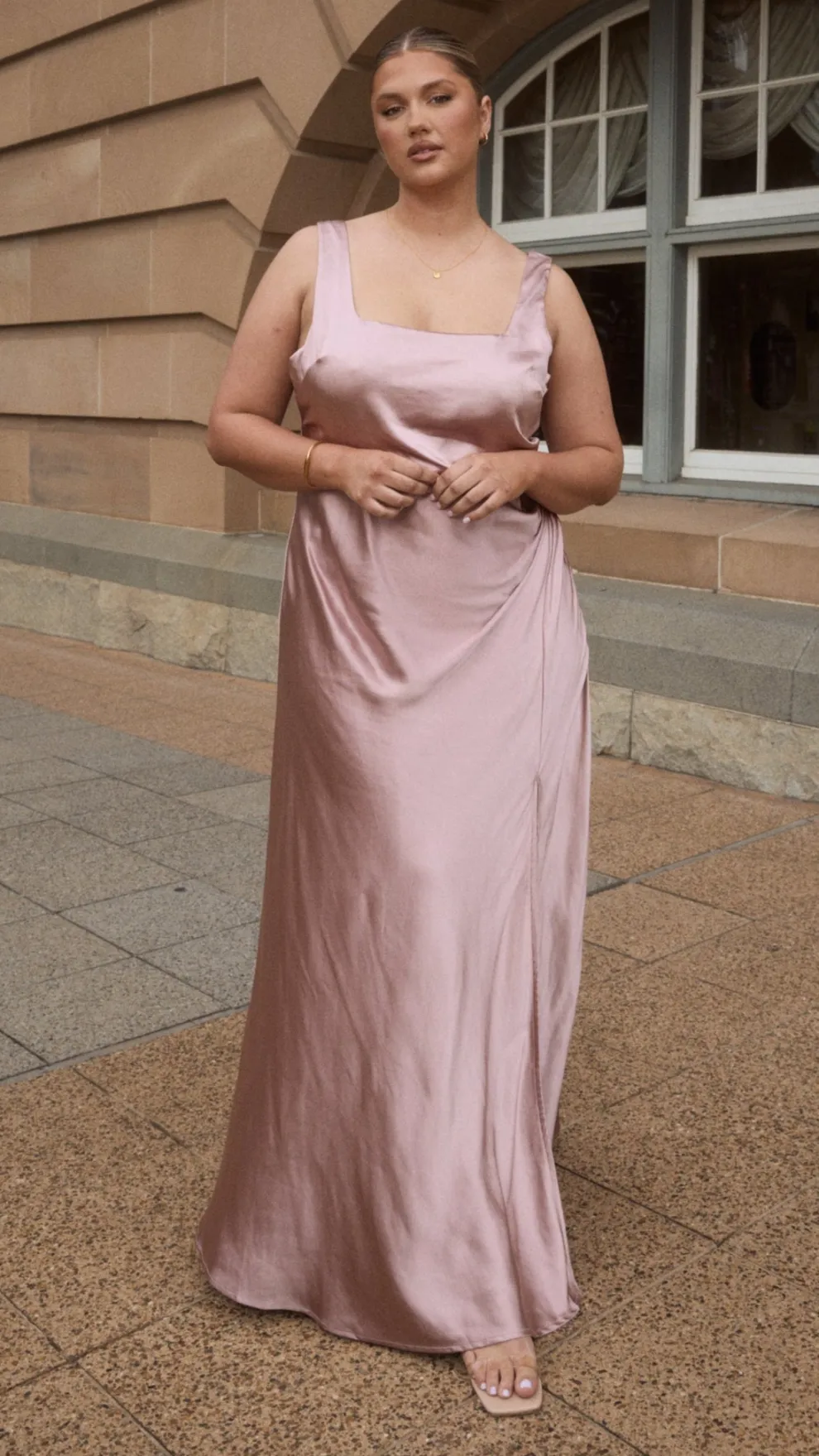 Alaria Maxi Dress - Dusty Pink