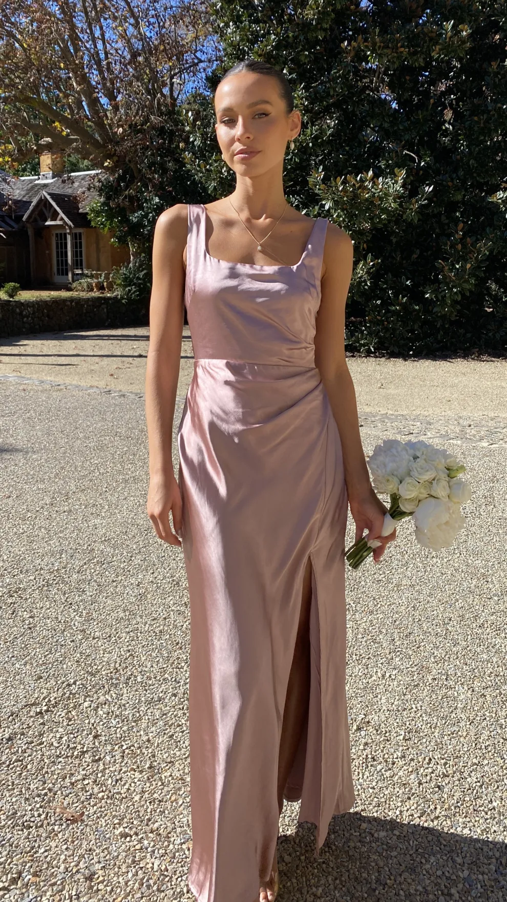 Alaria Maxi Dress - Dusty Pink