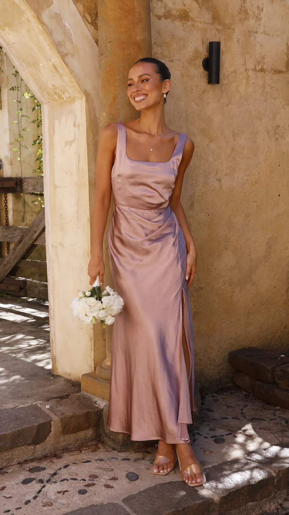 Alaria Maxi Dress - Dusty Pink