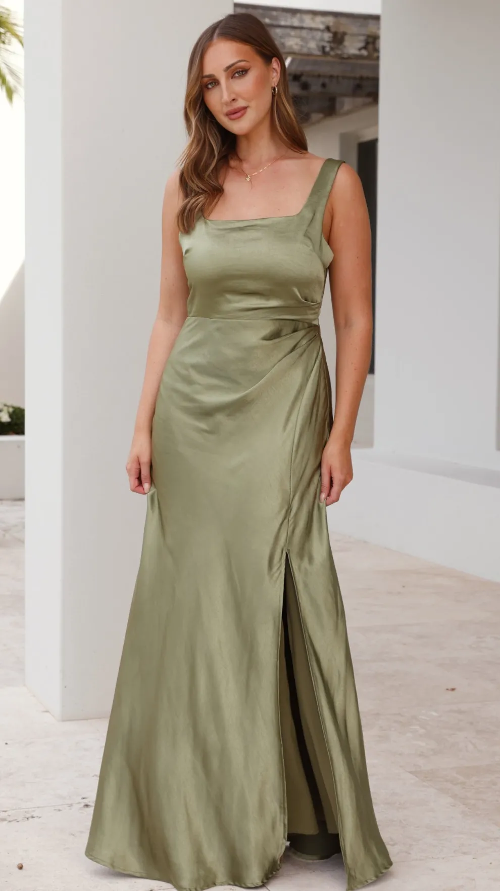 Alaria Maxi Dress - Olive