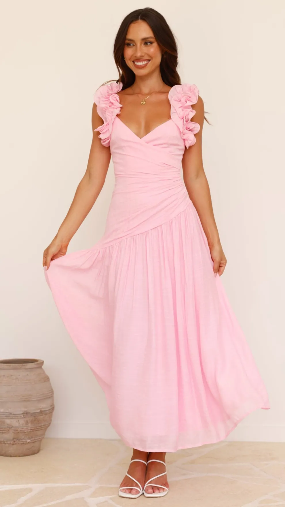 Alma Maxi Dress - Pink