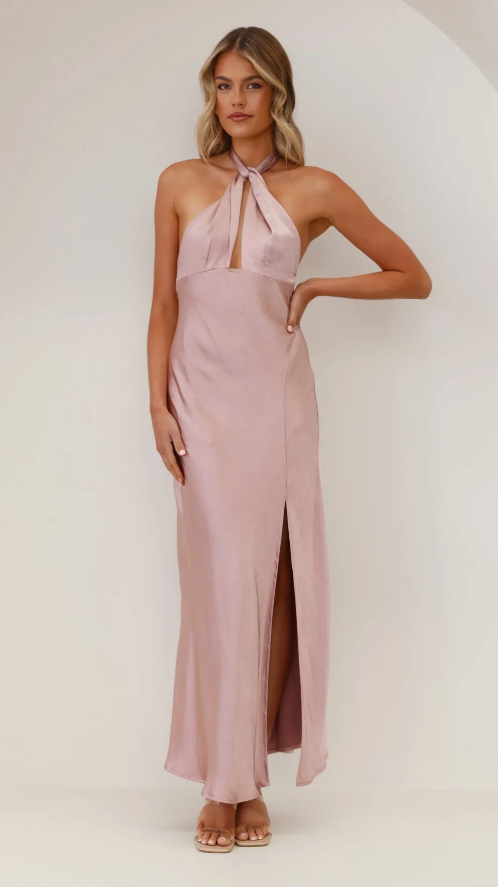 Amalia Maxi Dress - Dusty Pink