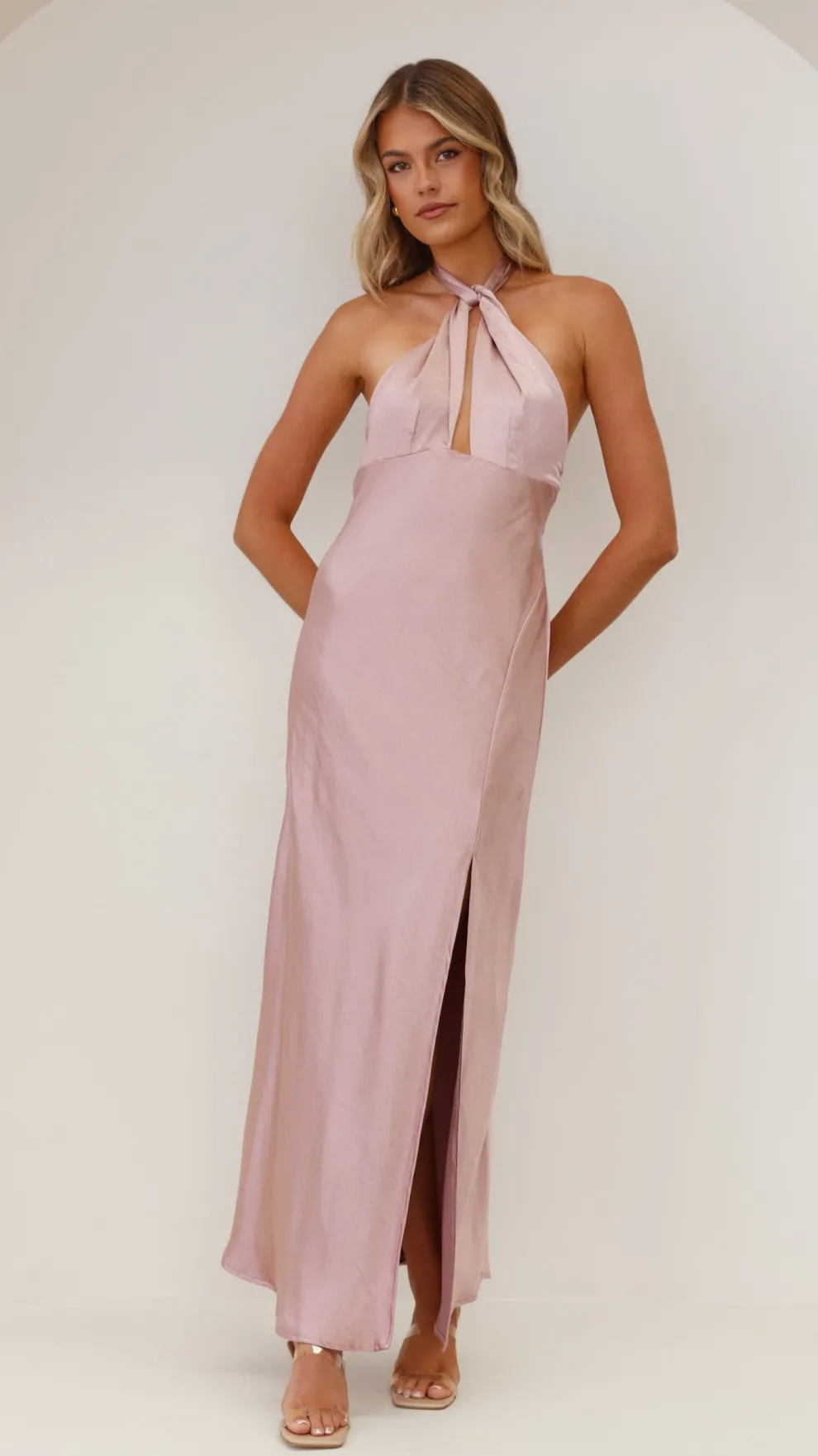 Amalia Maxi Dress - Dusty Pink