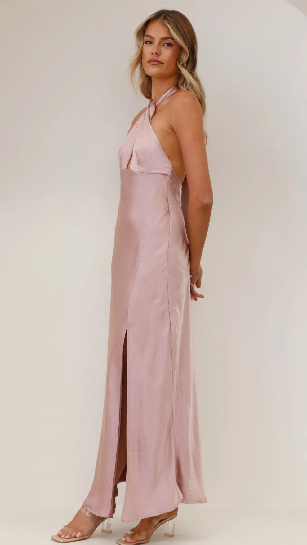 Amalia Maxi Dress - Dusty Pink