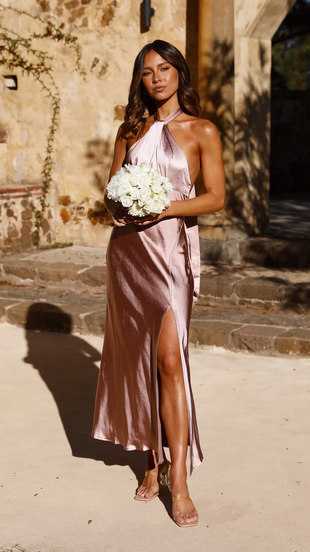 Amalia Maxi Dress - Dusty Pink