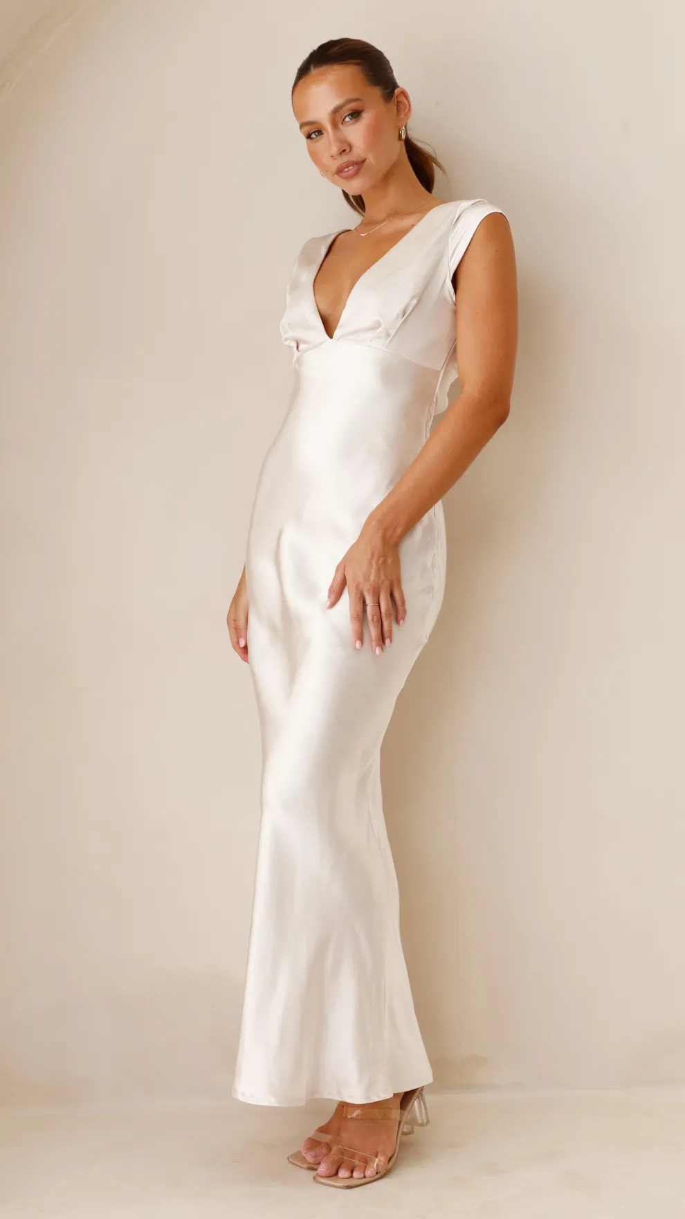 Amelia Maxi Dress - Champagne