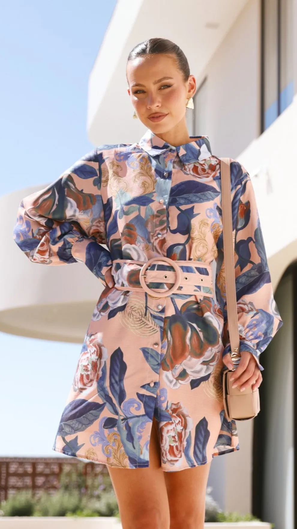 Annika Mini Dress - Rosa