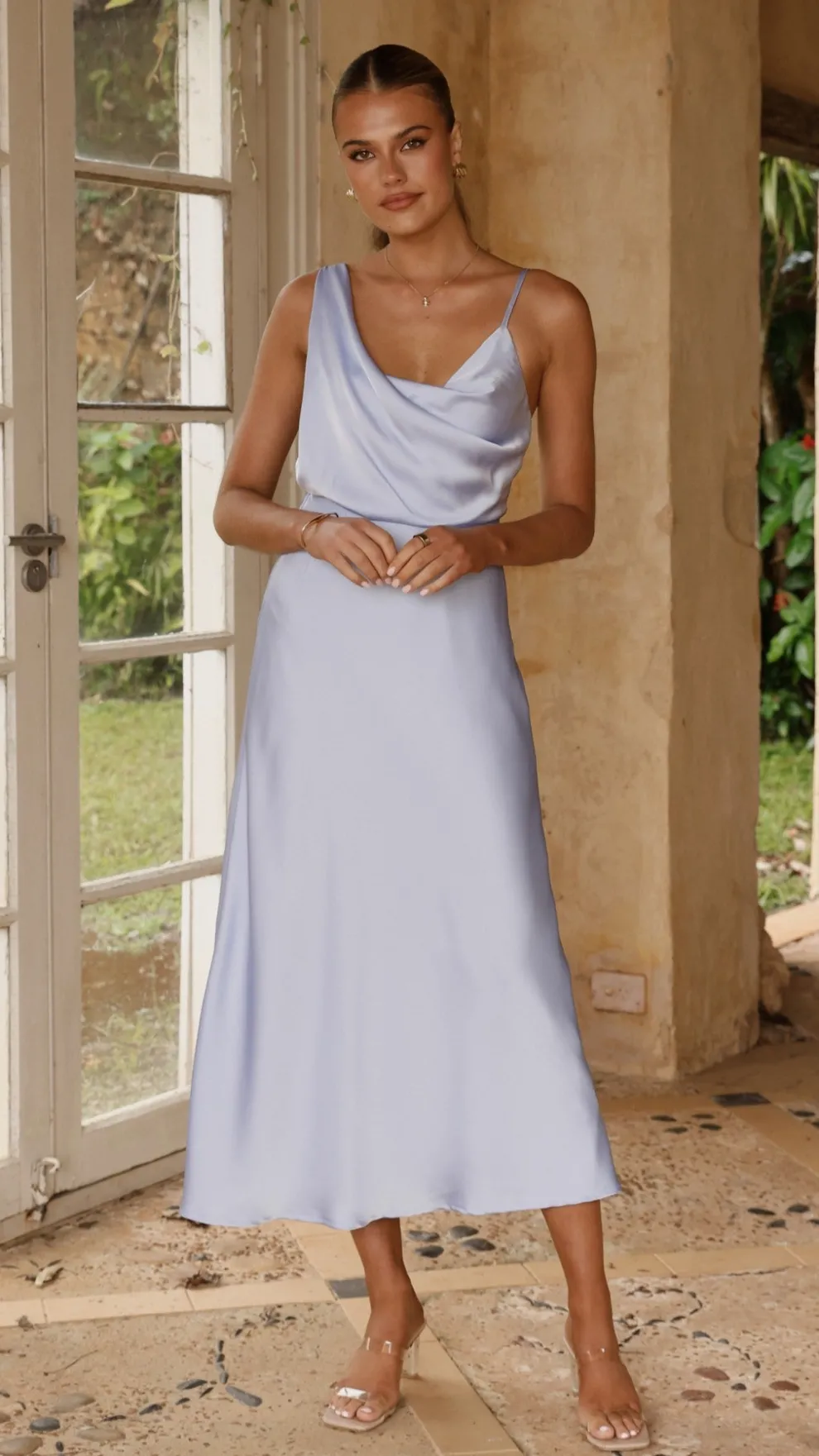 Audrey Maxi Dress - Blue