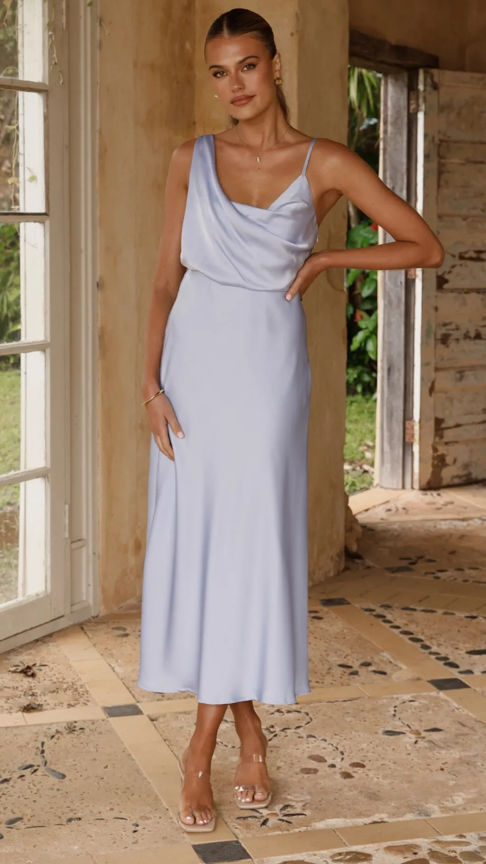 Audrey Maxi Dress - Blue