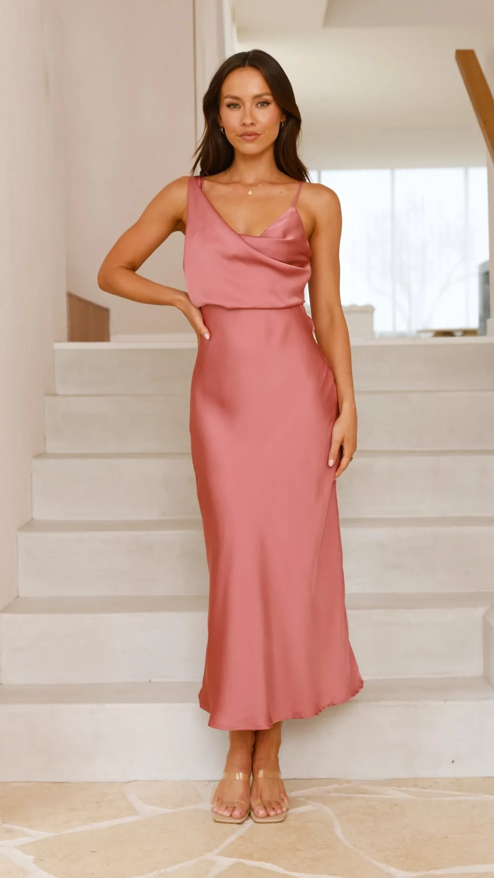 Audrey Maxi Dress - Baked Rose