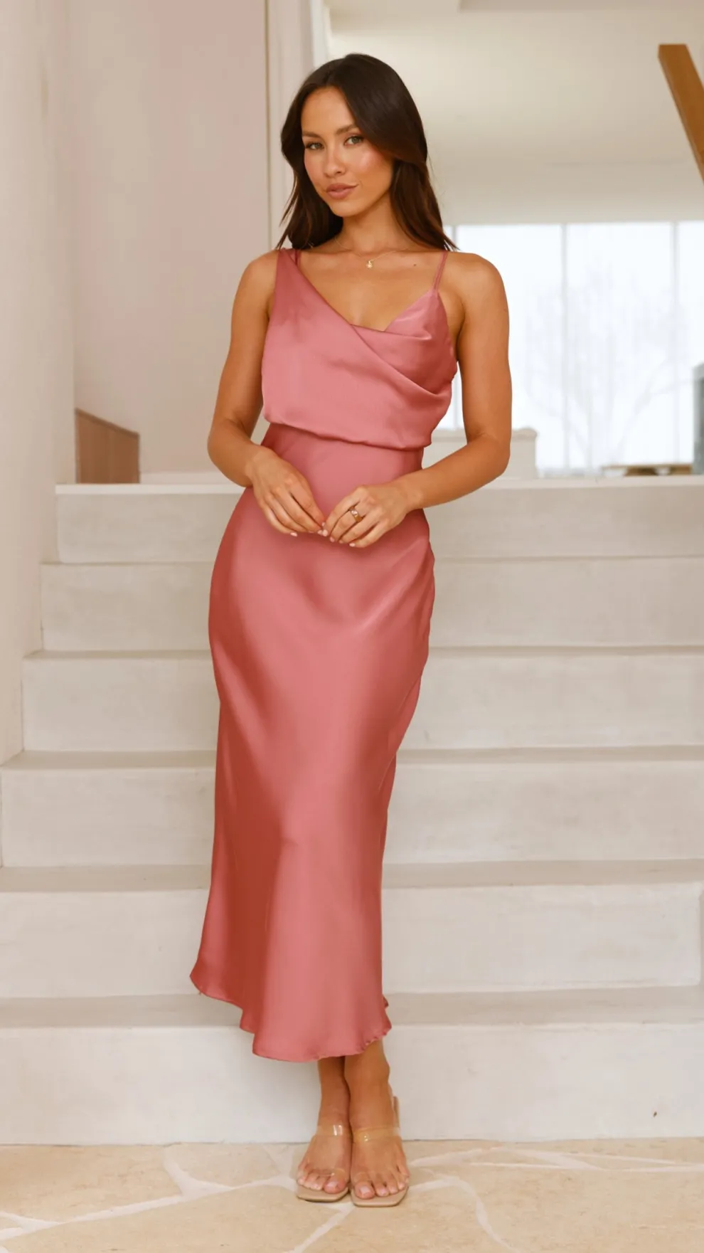 Audrey Maxi Dress - Baked Rose