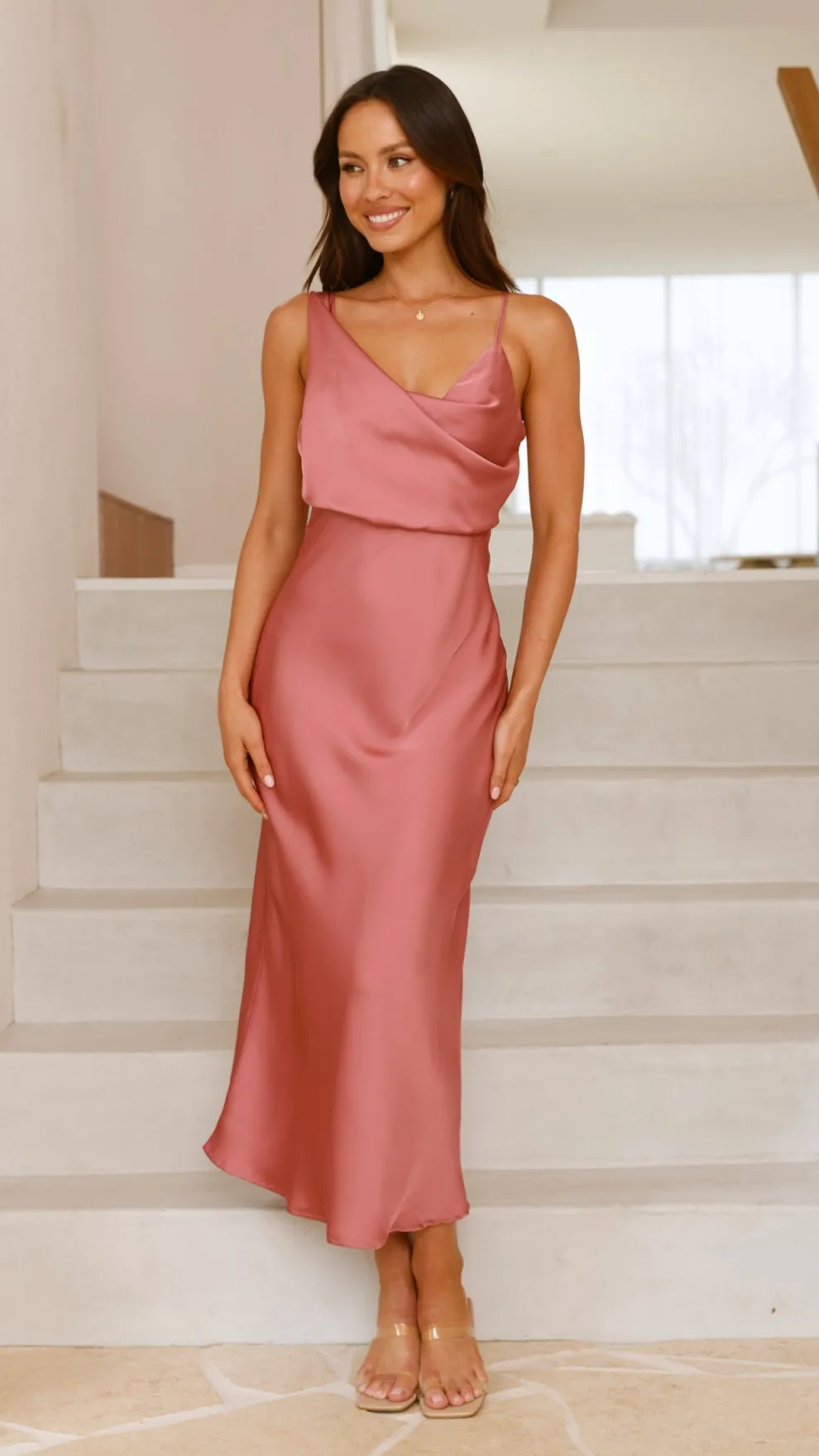 Audrey Maxi Dress - Baked Rose
