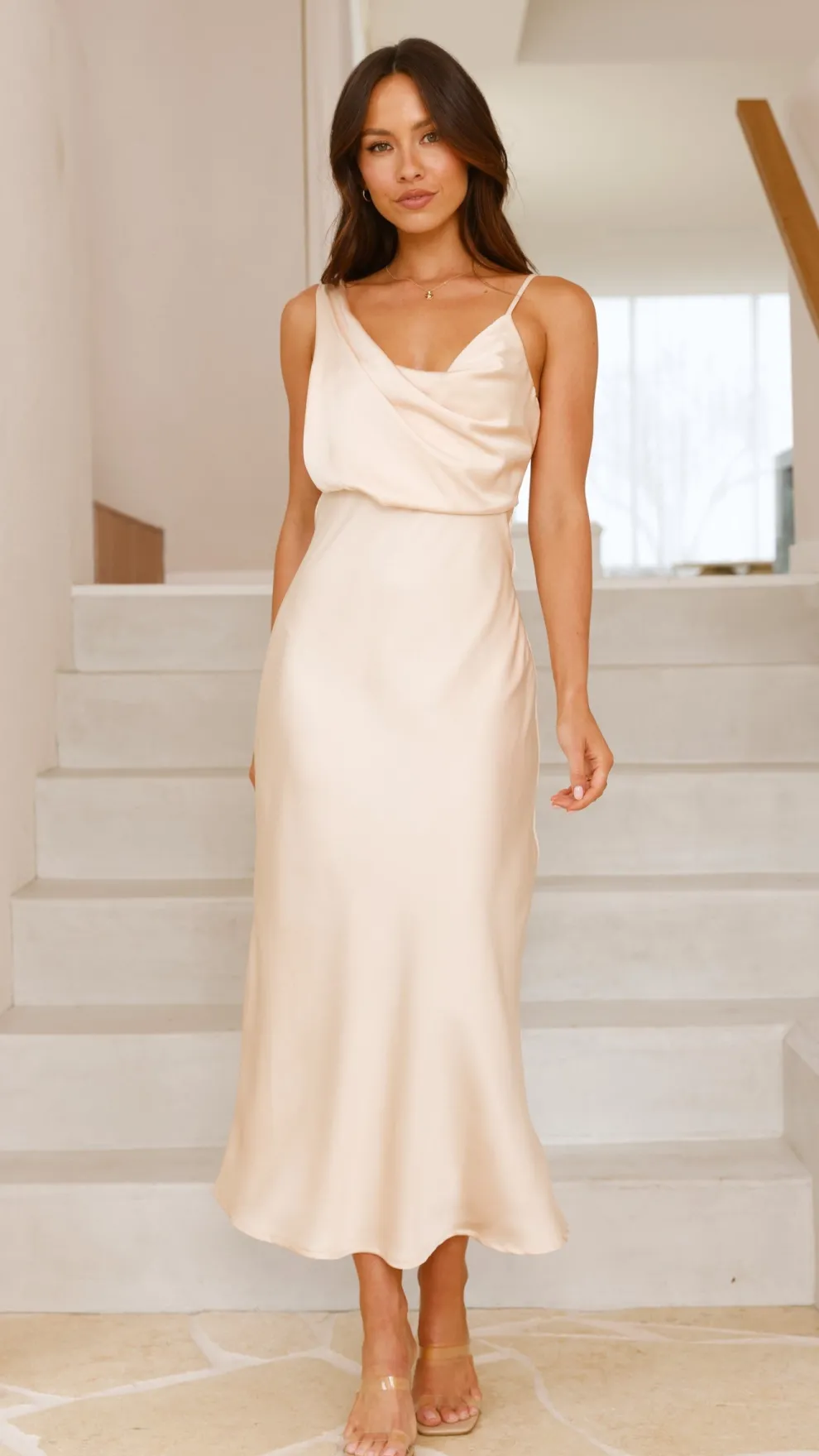 Audrey Maxi Dress - Champagne