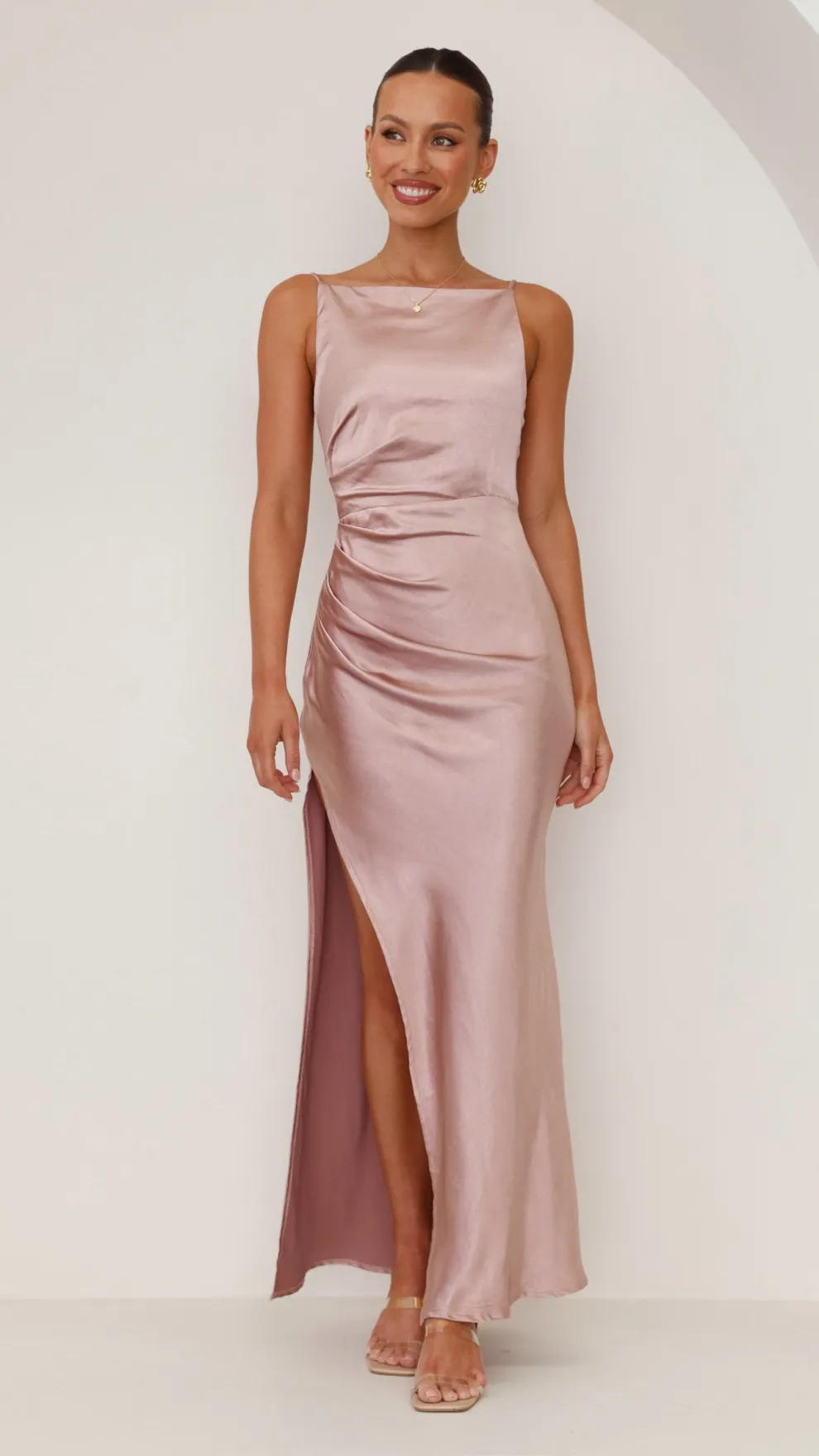 Ava Maxi Dress - Dusty Pink