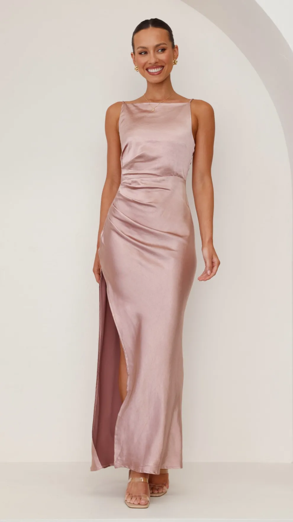 Ava Maxi Dress - Dusty Pink
