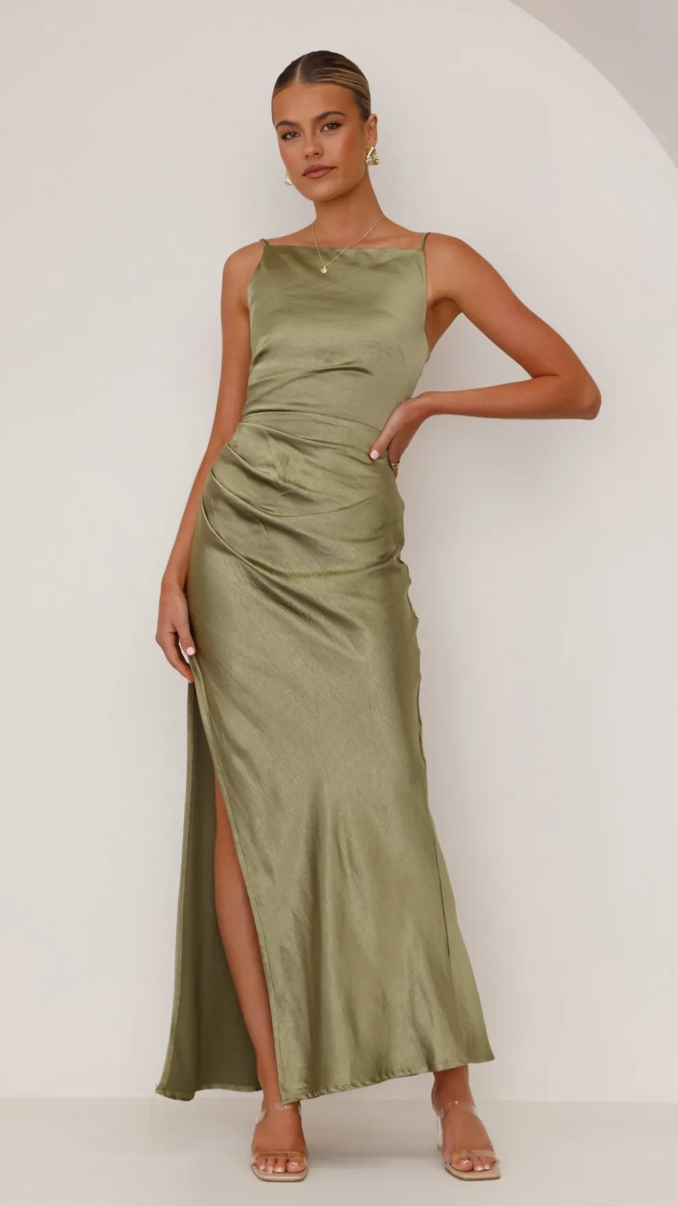 Ava Maxi Dress - Olive