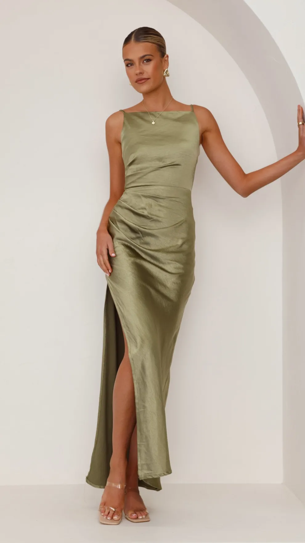 Ava Maxi Dress - Olive