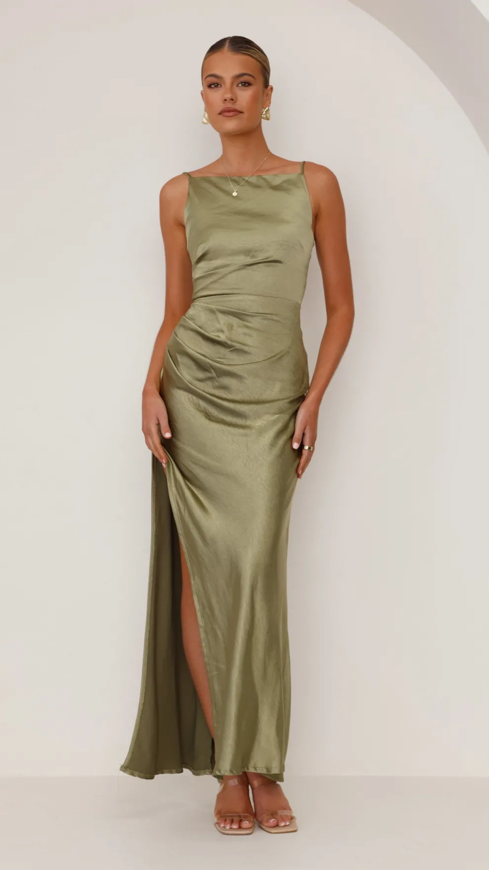 Ava Maxi Dress - Olive