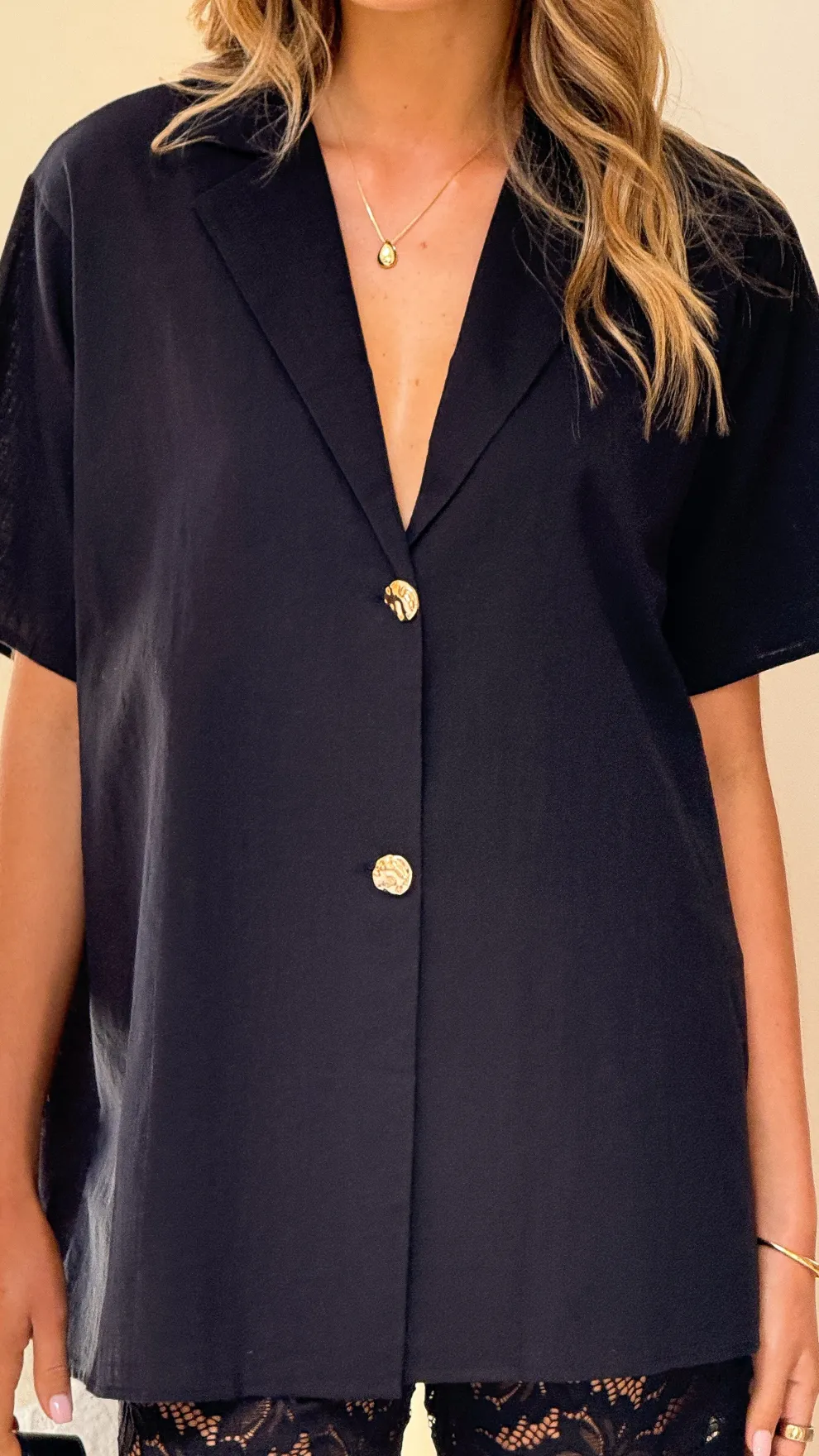 Azura Shirt And Pants Set - Black