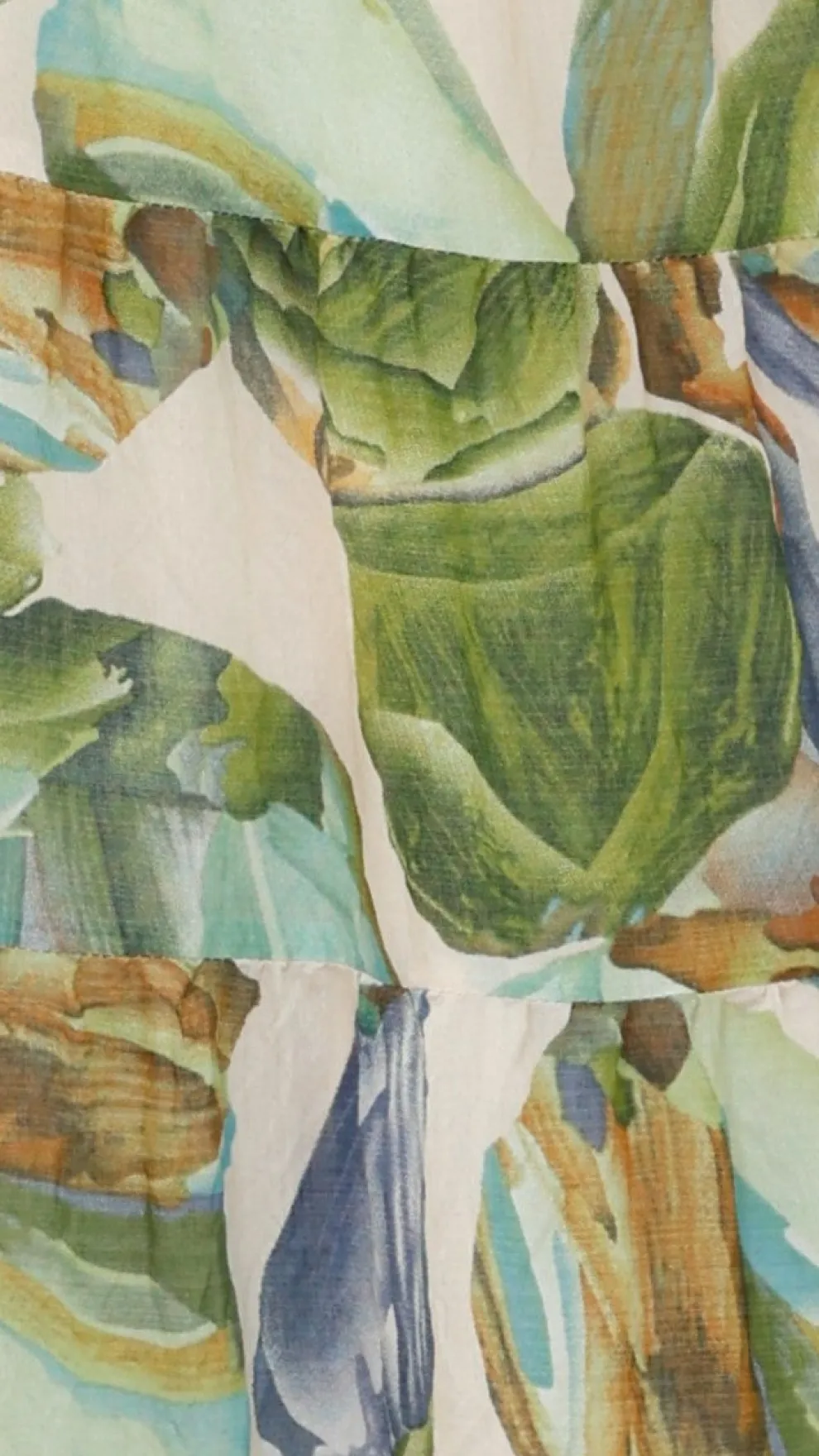 Balthazar Maxi Dress - Green / Blue Print