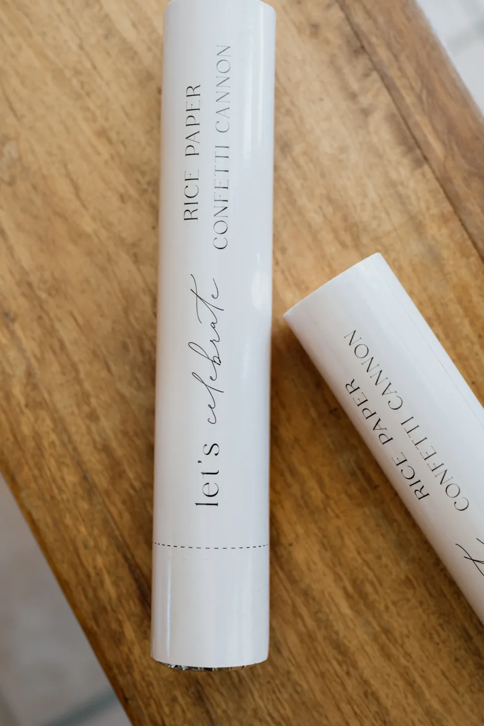 Biodegradable Confetti Cannon – Pink & White Hearts