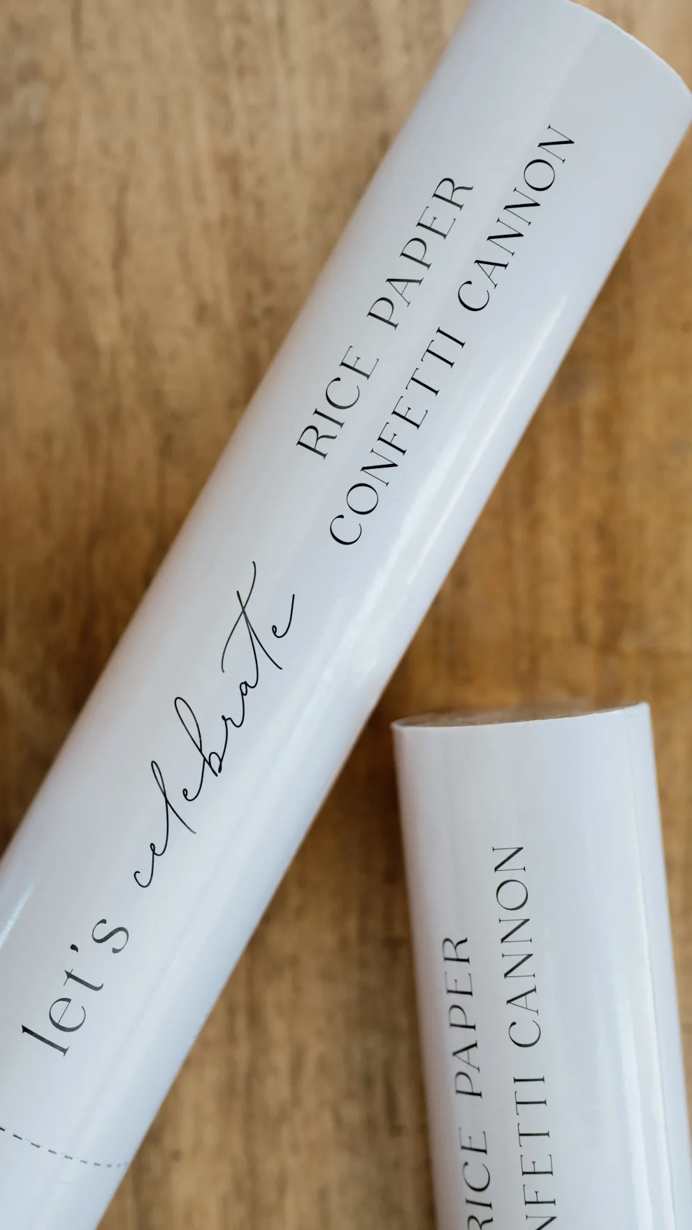 Biodegradable Confetti Cannon – Pink & White Hearts