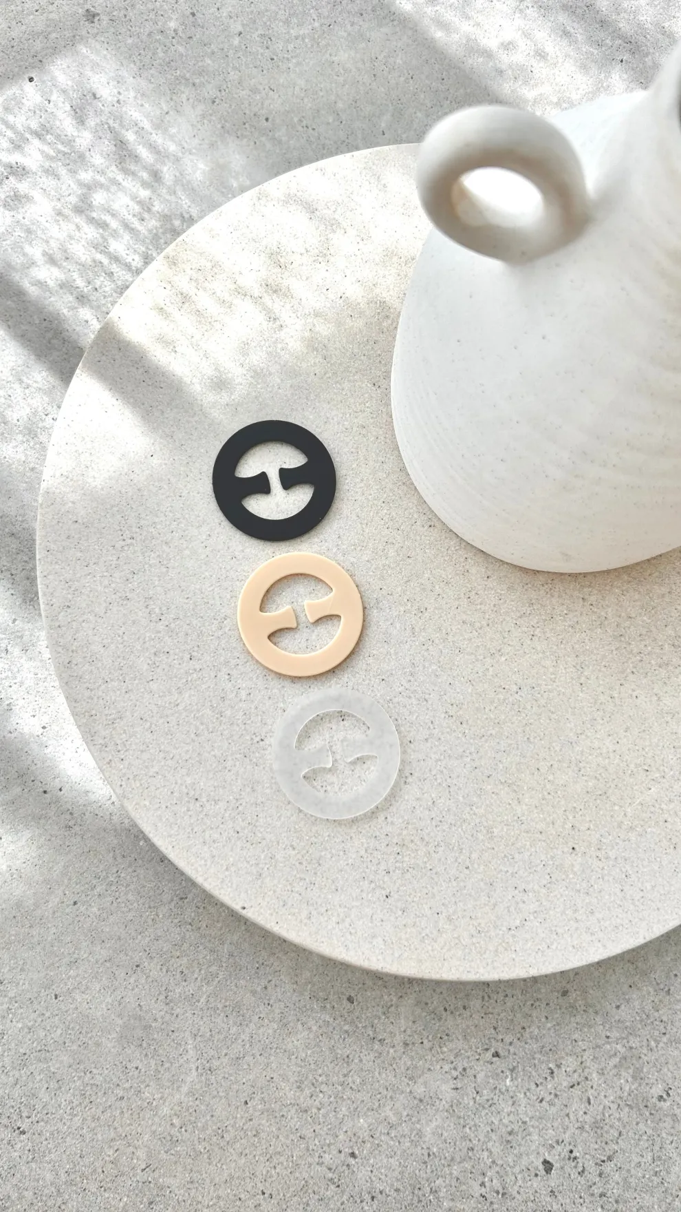 Bra Clips 3 Pack - Clear/Nude/Black