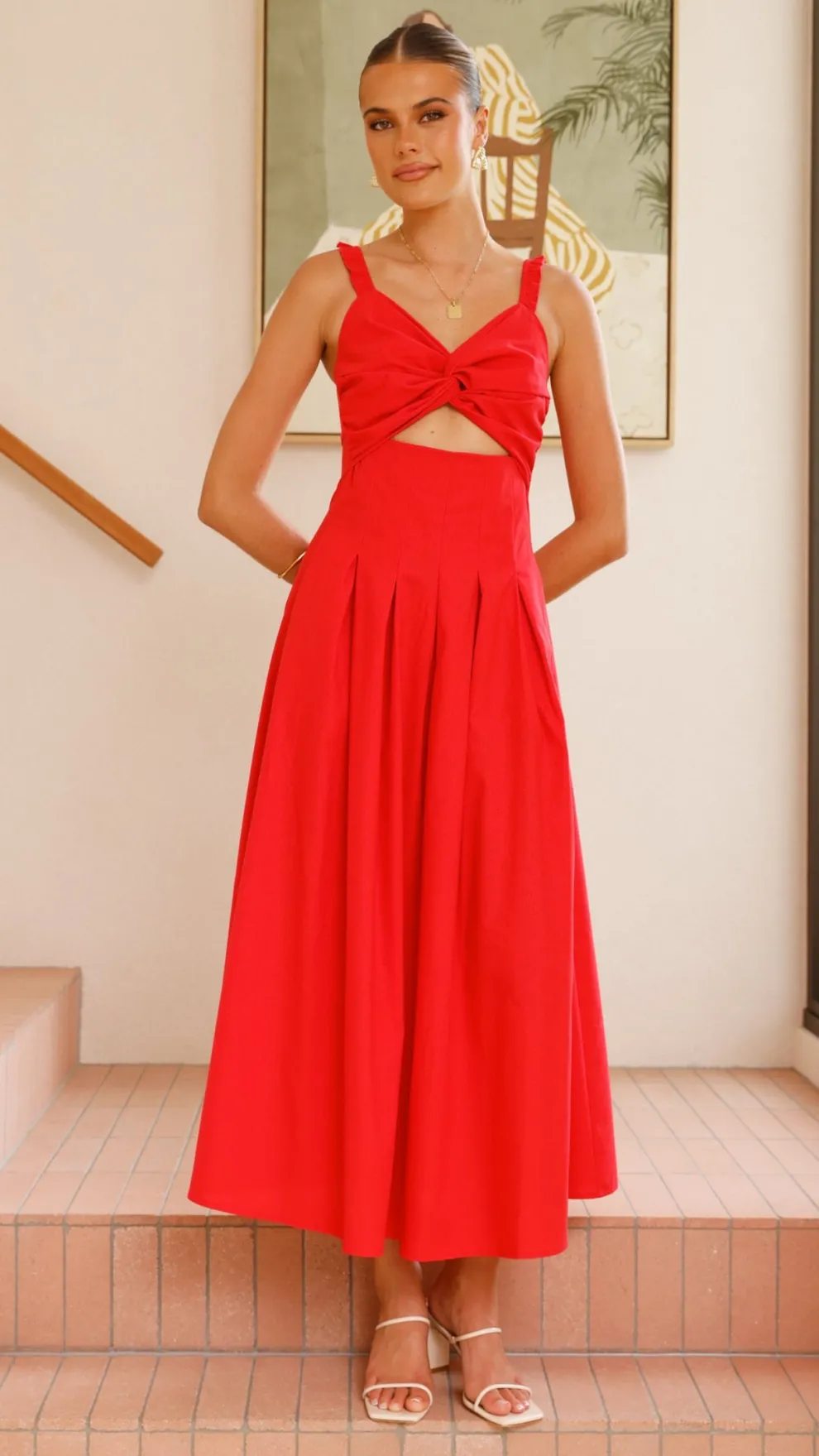 Bryce Maxi Dress - Red