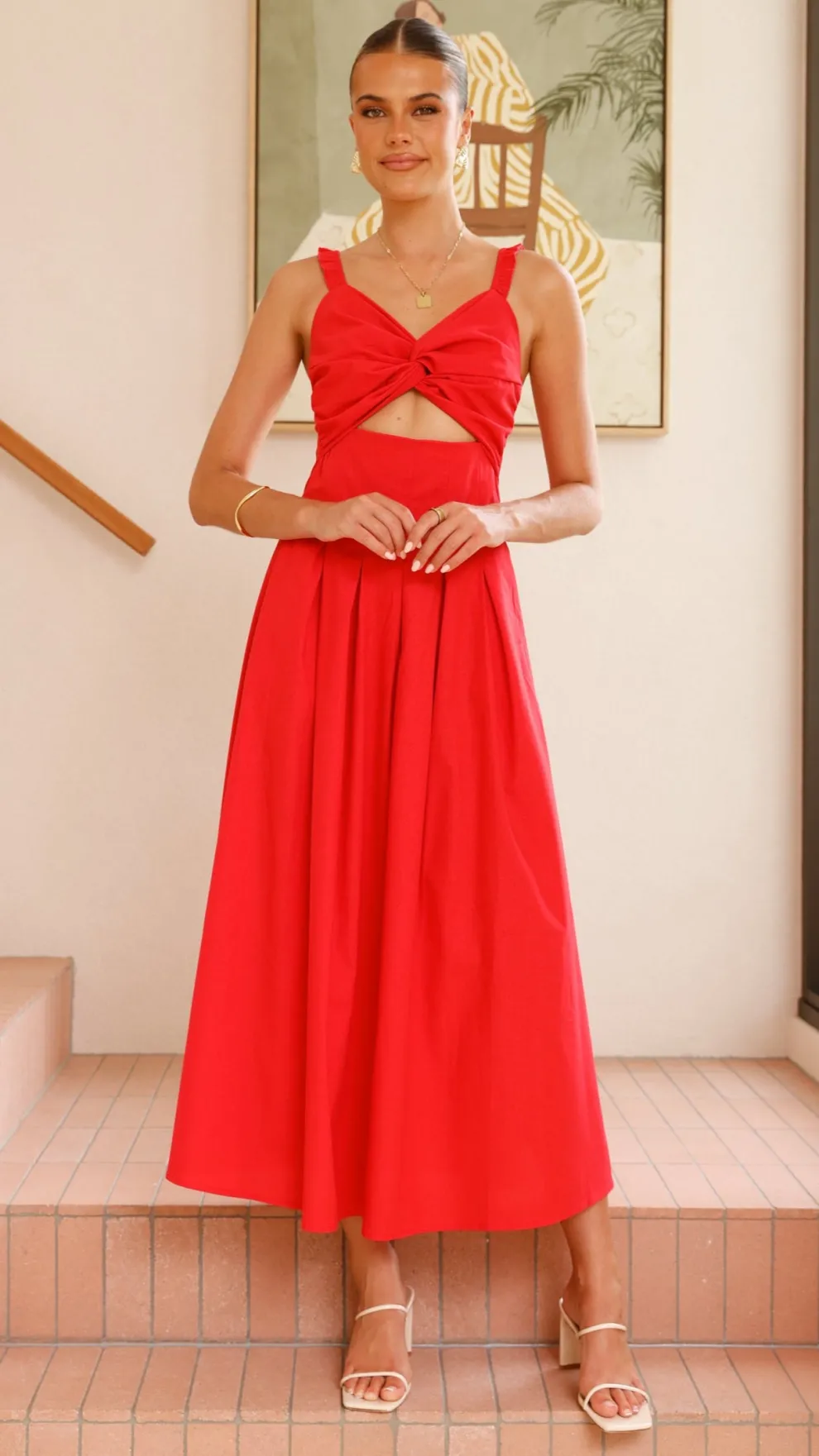 Bryce Maxi Dress - Red