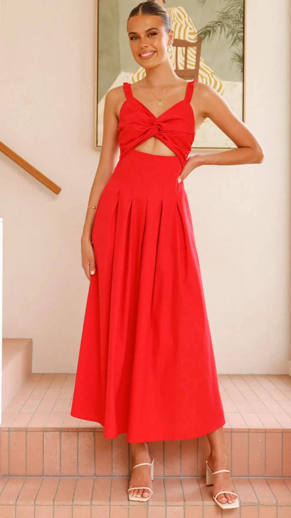 Bryce Maxi Dress - Red