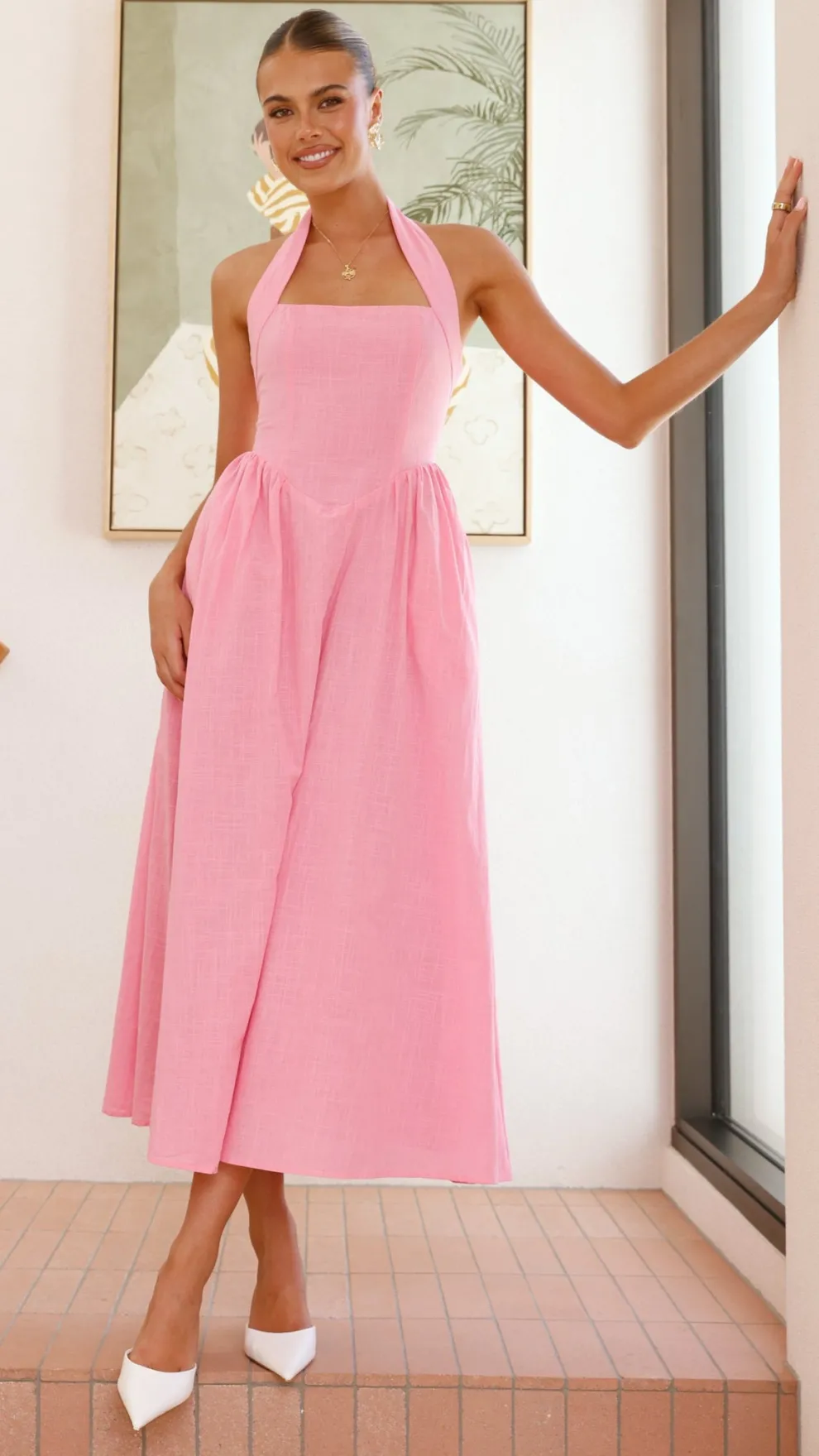 Caden Maxi Dress - Pink