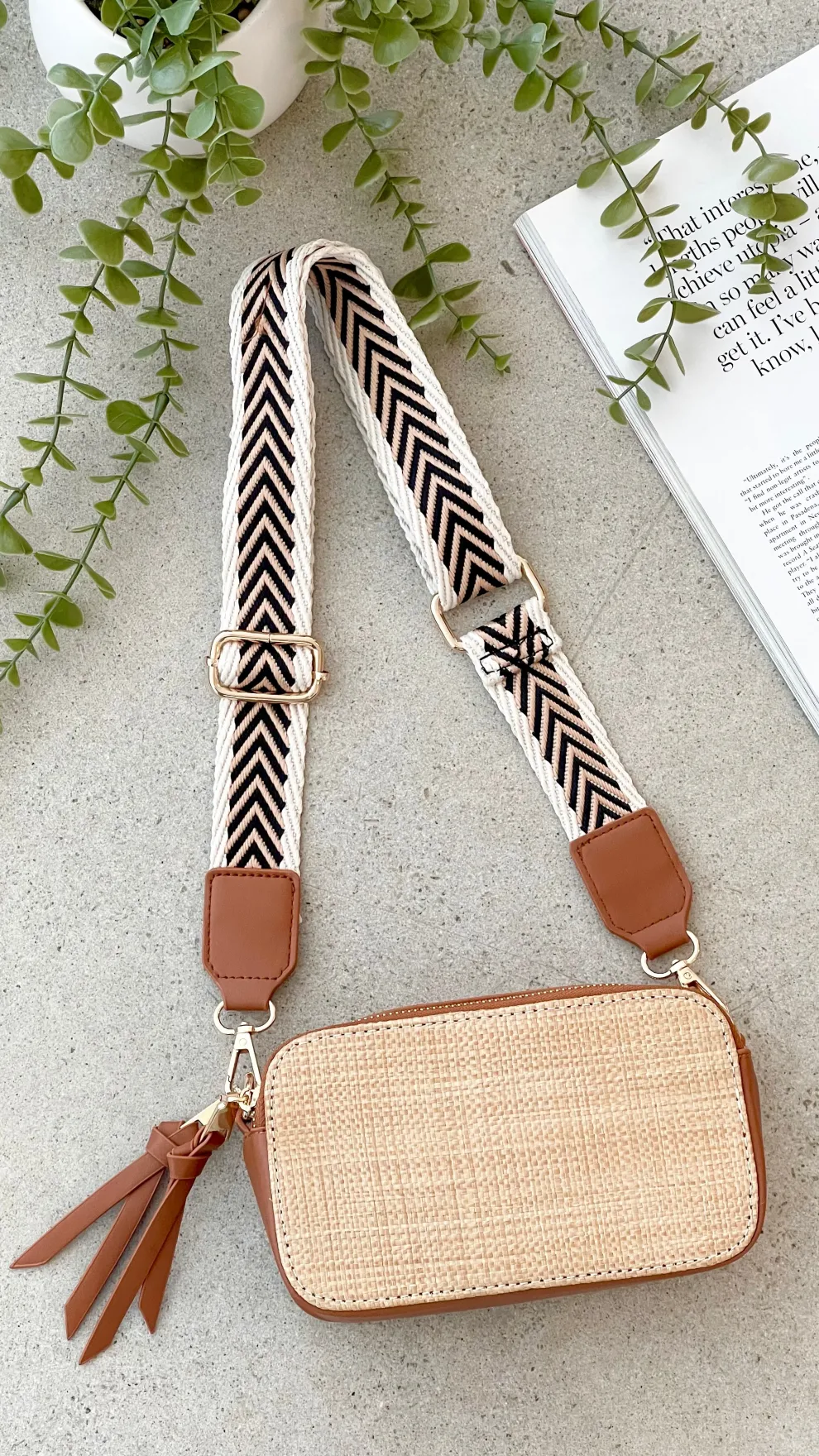 Callie Bag - Tan / Natural