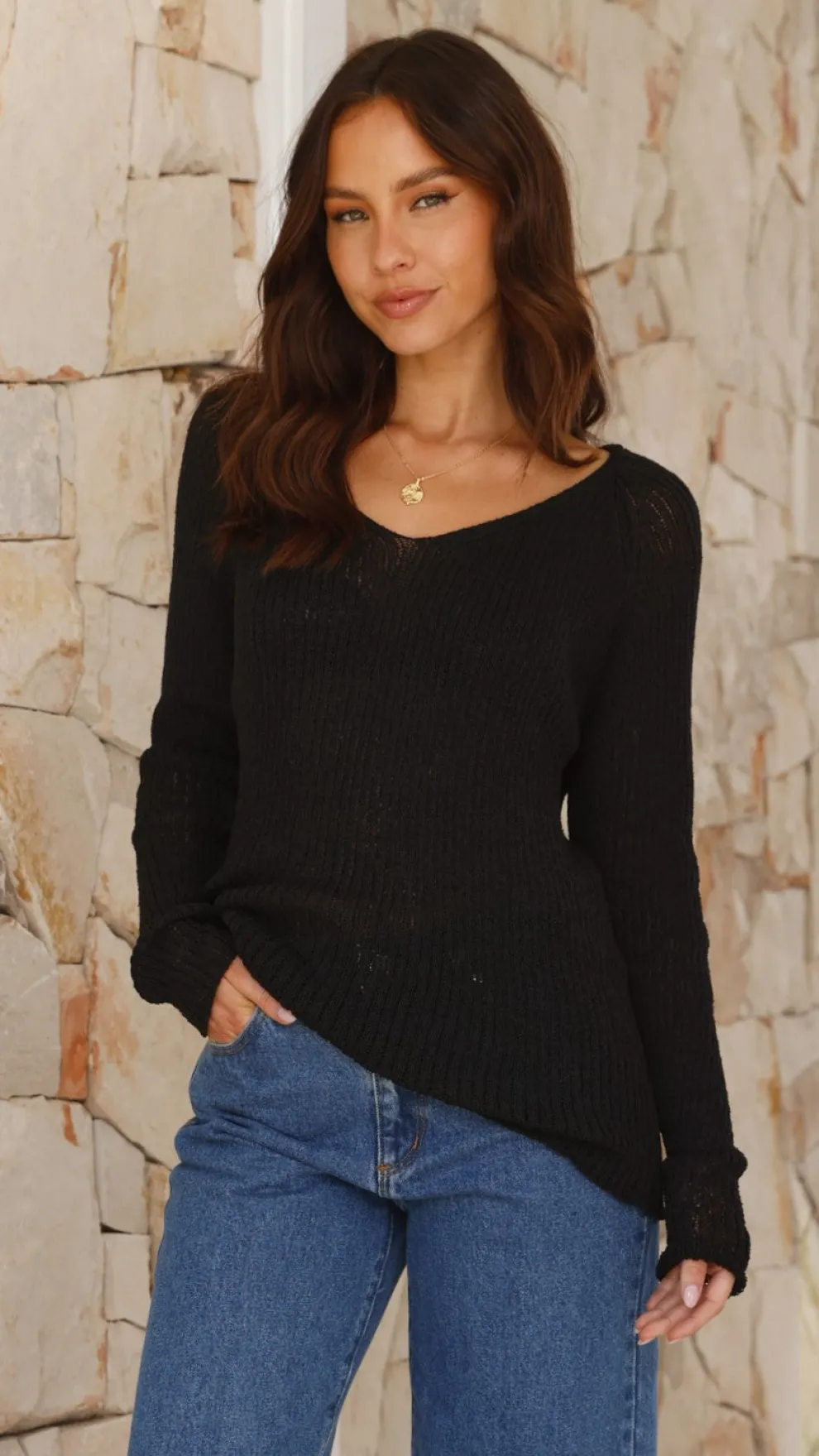 Casale Knit Top - Black