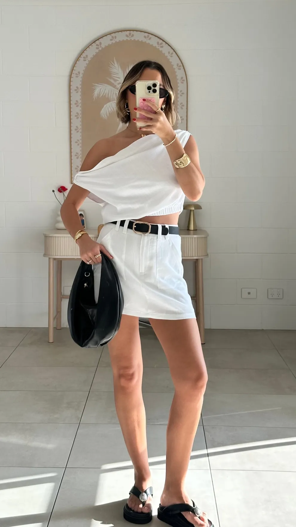 Charla Mini Skort - White