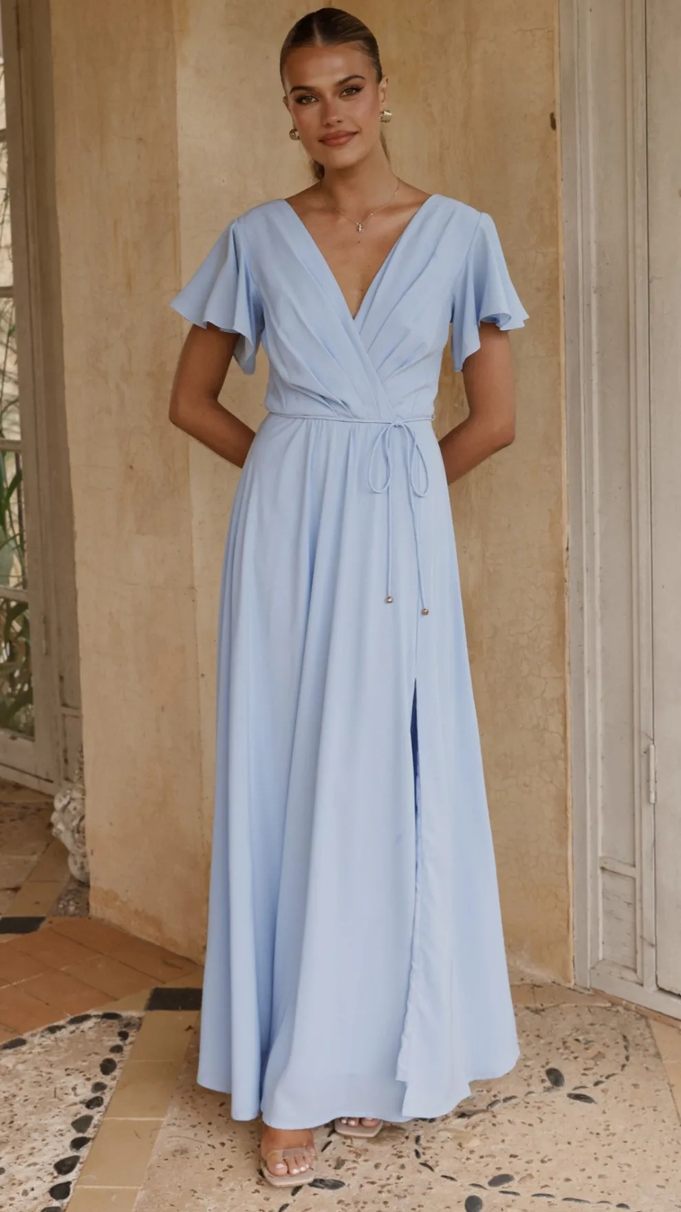 Charlize Maxi Dress - Blue