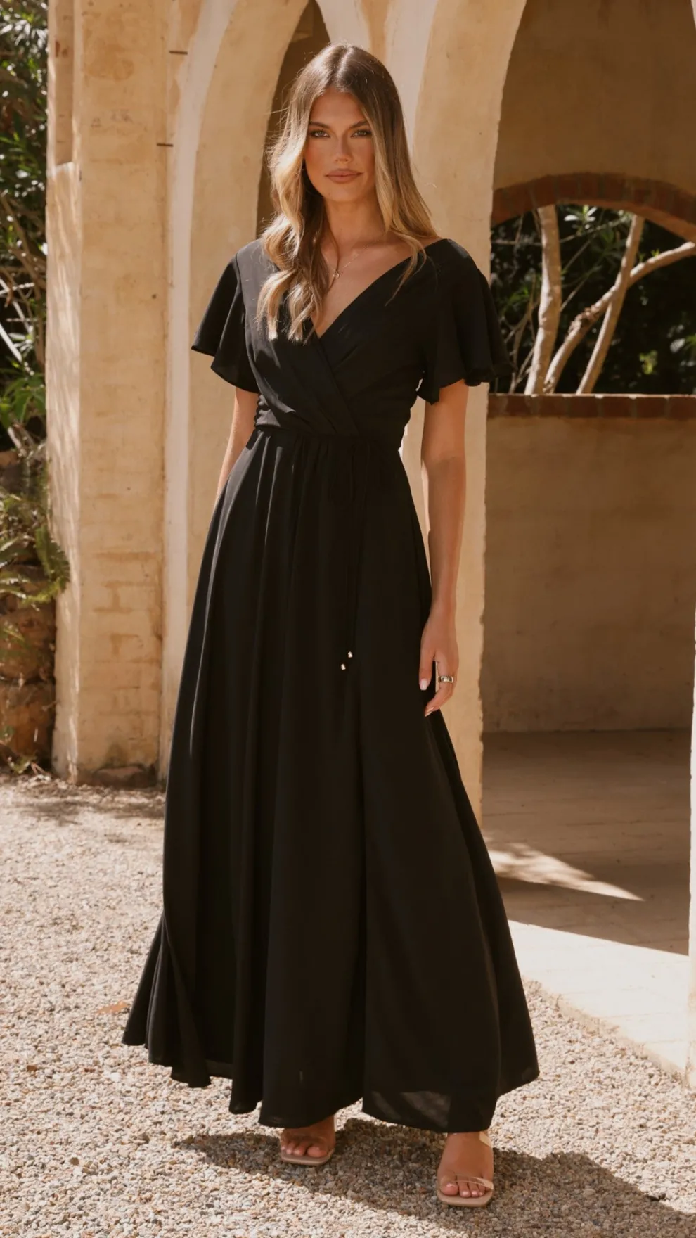 Charlize Maxi Dress - Black