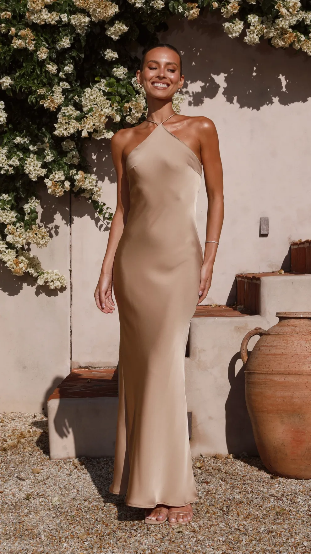 Chiara Maxi Dress - Latte