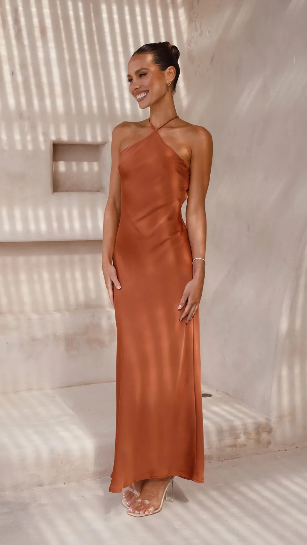 Chiara Maxi Dress - Copper