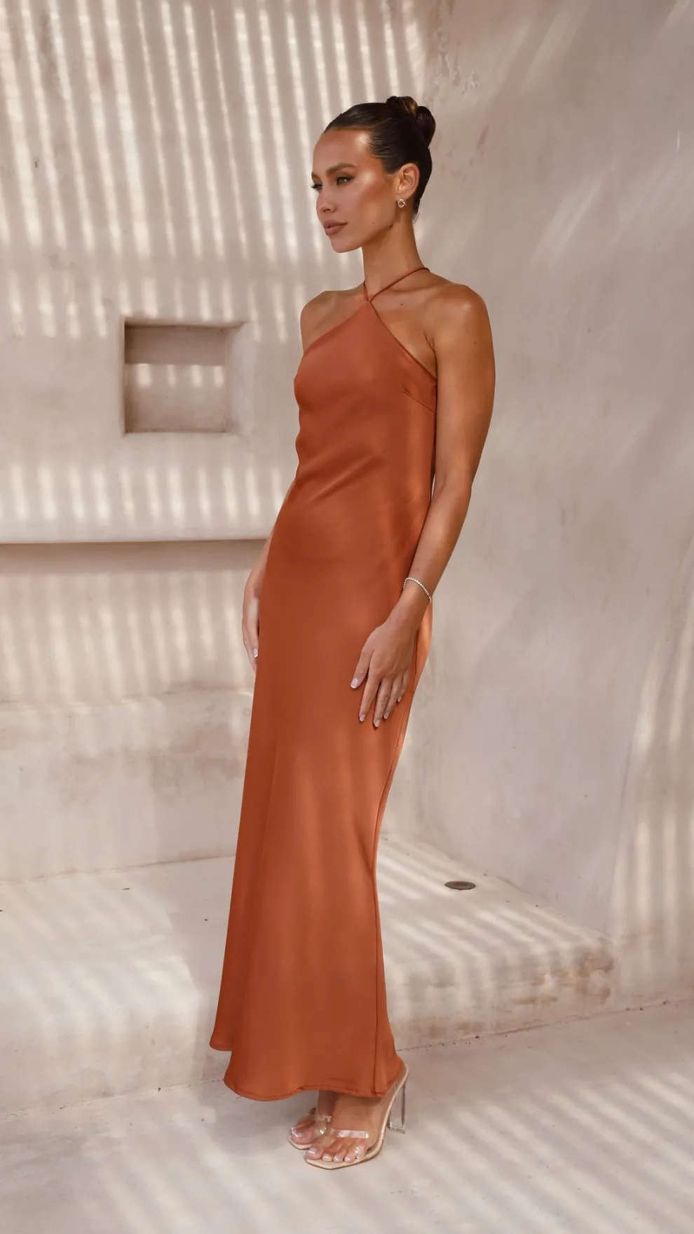Chiara Maxi Dress - Copper