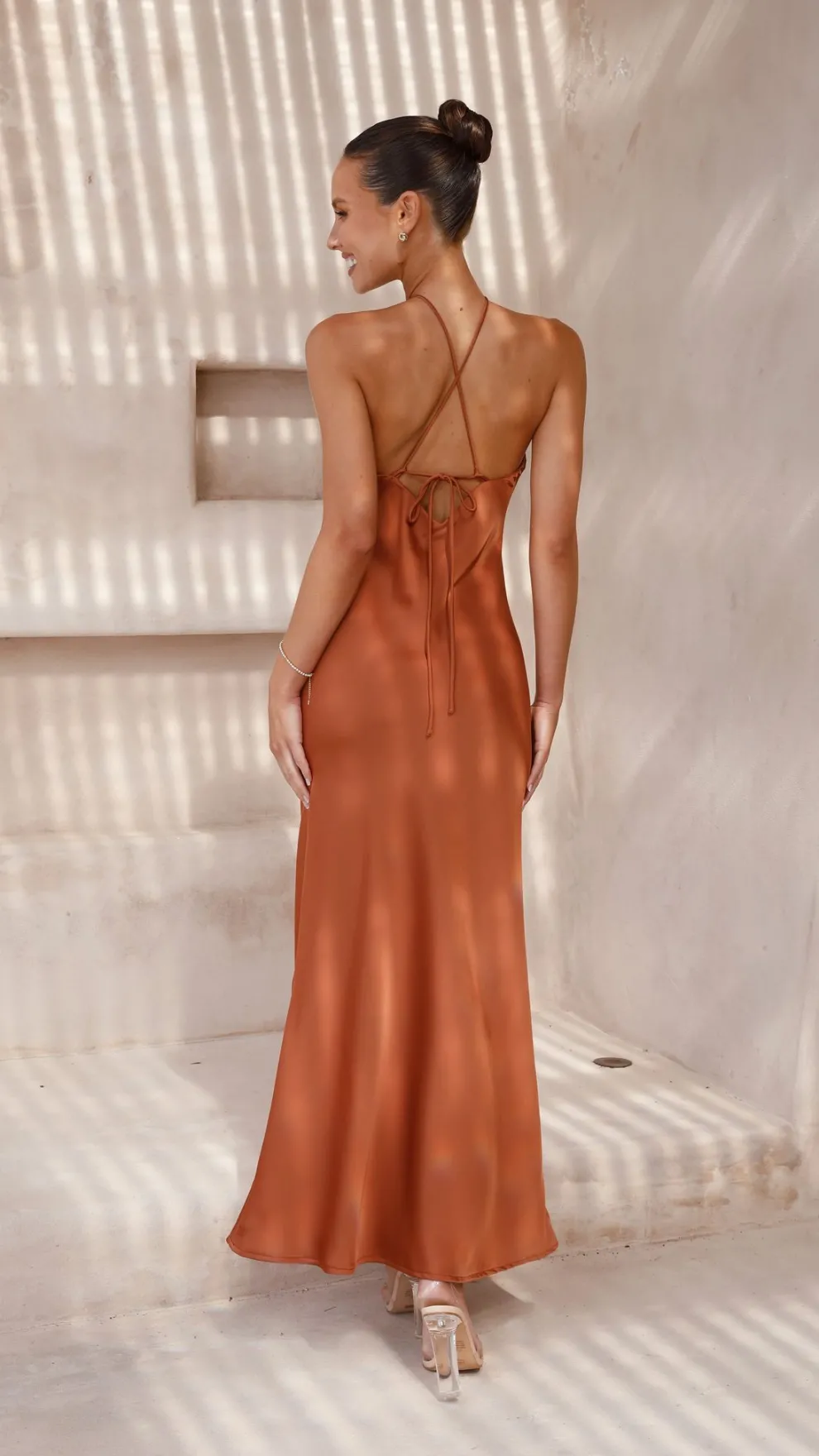 Chiara Maxi Dress - Copper