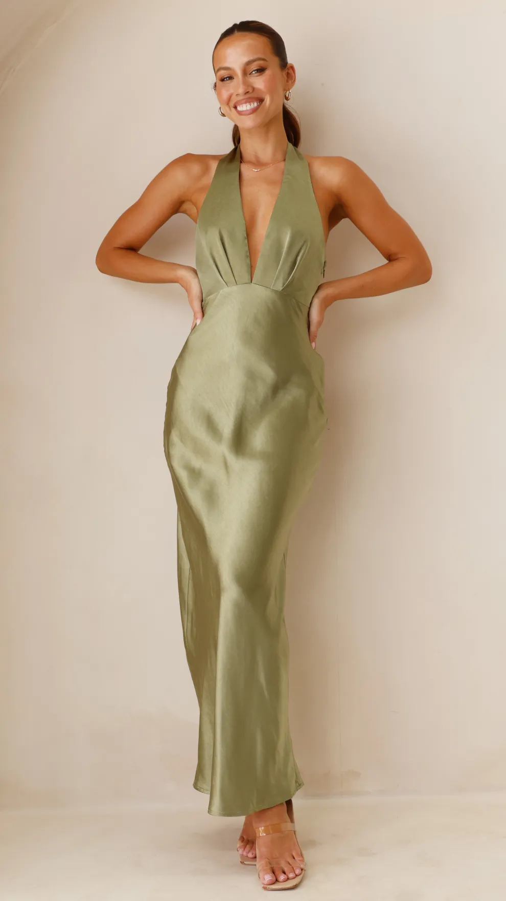 Chloe Maxi Dress - Olive
