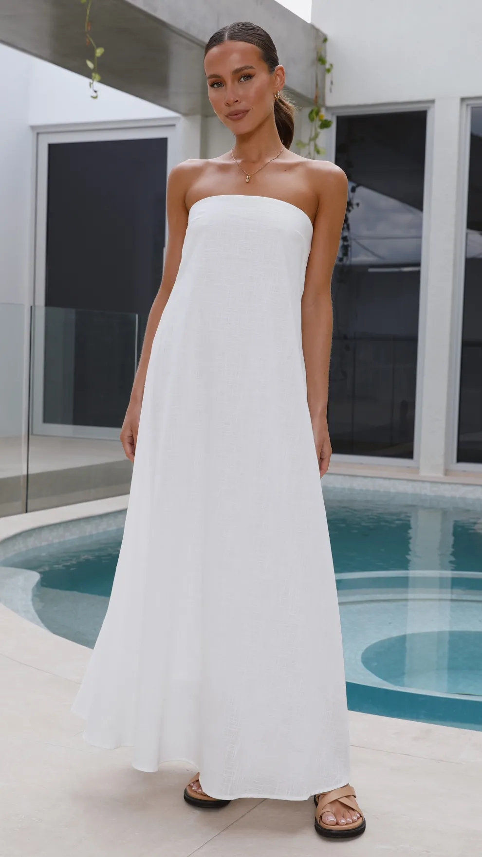 Connie Maxi Dress - White