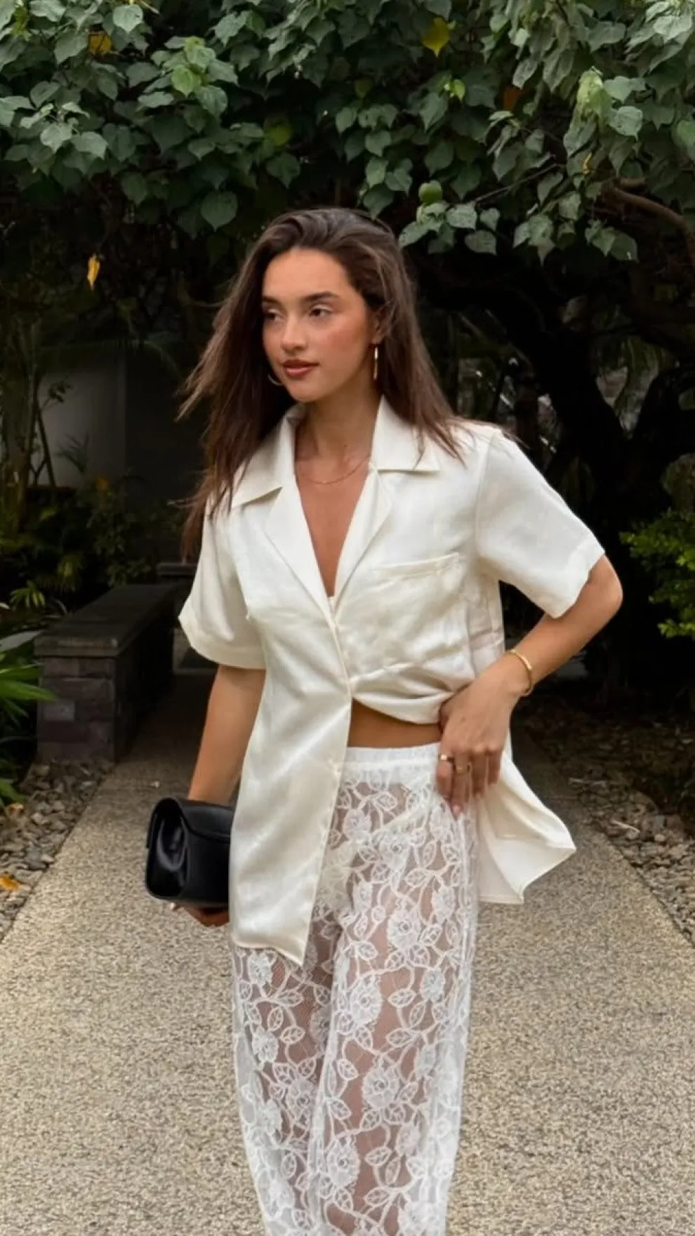 Courtney Button Up Shirt - Cream