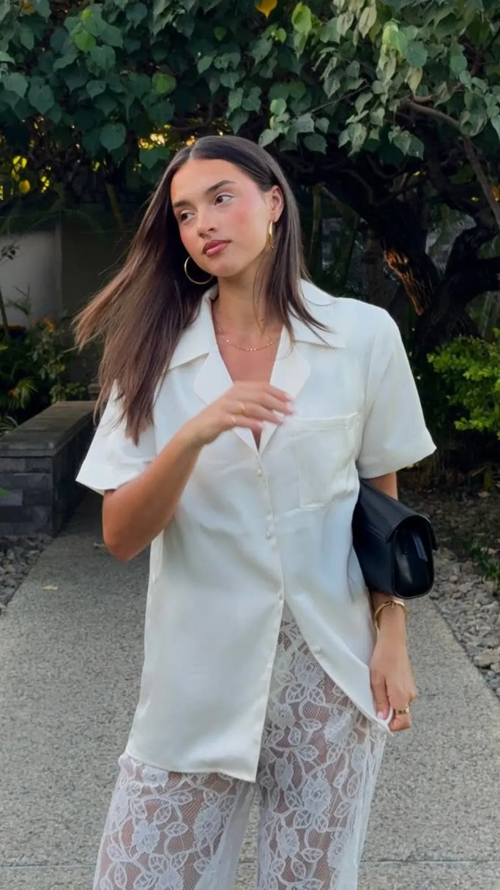 Courtney Button Up Shirt - Cream